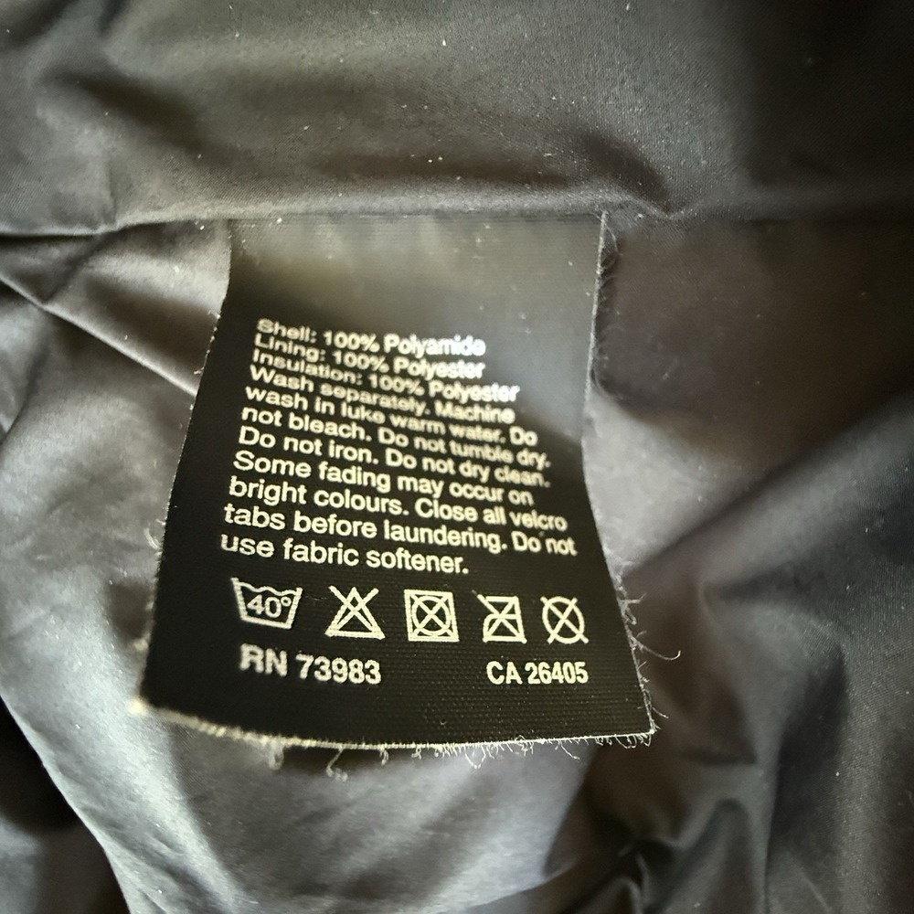 Helly Hansen Black Puffer Jacket With Swirl Detail Size XL - Picture 9 of 9